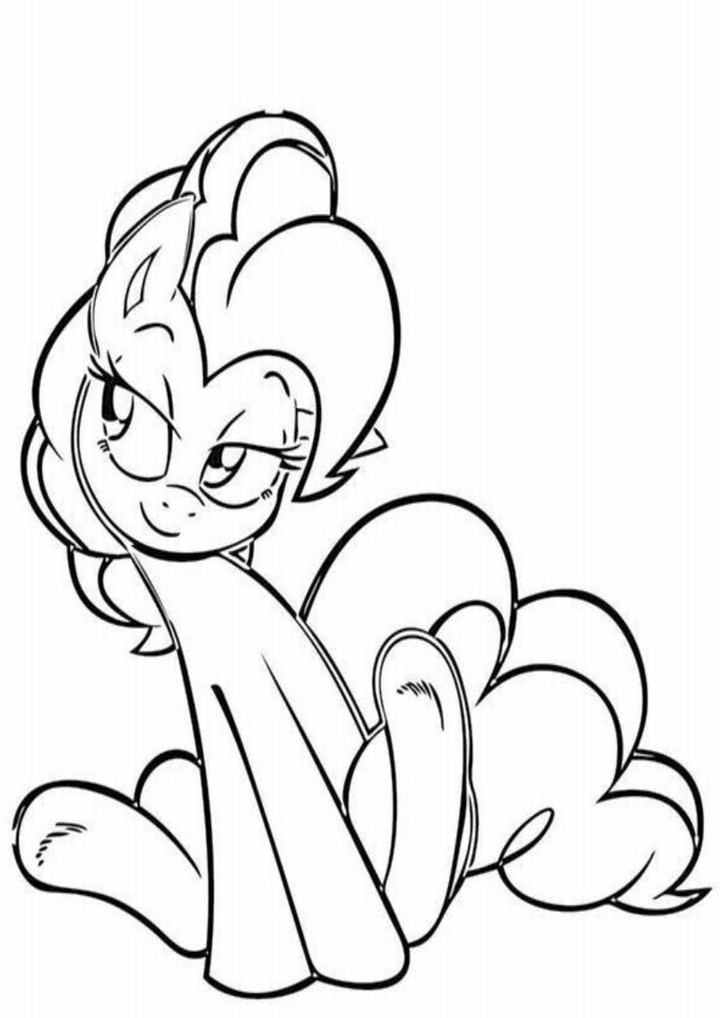 Kolorowanka online: Kolorowanka podsłuchująca Pinkie Pie